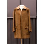 A Blader tailored coat, wool with mustard lining,