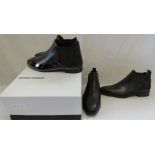 A pair of new Italian black leather Rossi Boots, t