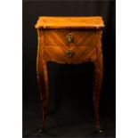 A 19th century kingwood side table, with cabriole