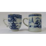 A pair of two late 18th century small coffee cups.