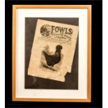 19th century newspaper page: Fowls: For Pleasure Prize and Profit, The Only Weekly Journal Devoted