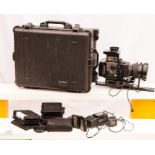 A large format professional Fujifilm GX680 camera with Fujinon 100-200mm/ 5.6 lens and a quantity of