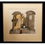Paul Hogarth (1917-2001): Porte de L’Orme, Antibes, watercolour and pencil on paper, signed in