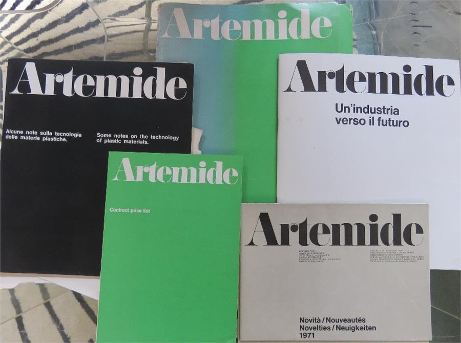 Artemide design catalogue for 1973.