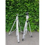 Two small photography tripods.
