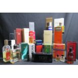 A group of gentlemen’s toiletries including unopened bottles of Calvin Klein, Chanel, Emporio