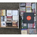 A collection of CD's, including classical.