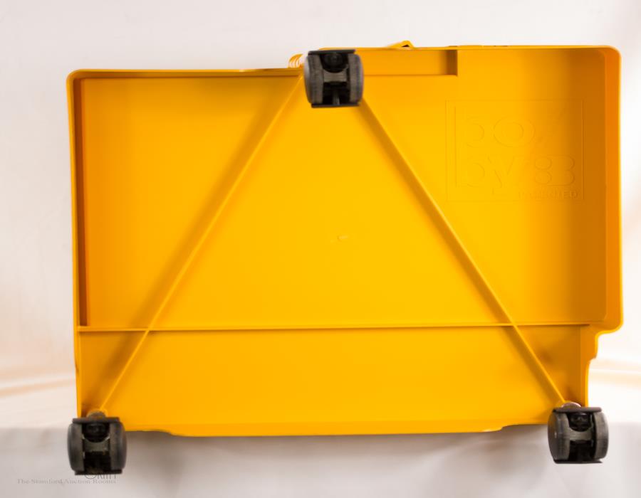 Boby by Joe Columbo c.1968. Italian designed modular storage office trolley in Yellow with - Bild 7 aus 7