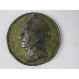 A portrait medal of Isambart Kingdom Brunel, 1843, to commemorate the opening of the Thames Tunnel.