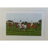 Vincent Haddelsey (1934-2010): Artists Proof signed by the artist, Polo and Horse Racing. (2)
