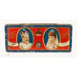 An Edward VII Coronation 1902 tin, with original Rowntrees chocolate inside.
