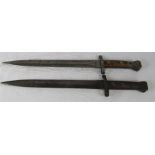 Two Lee Metford bayonets (without scabbards)