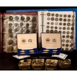 A group of loose and albums of 18th/19th/20th century coins.