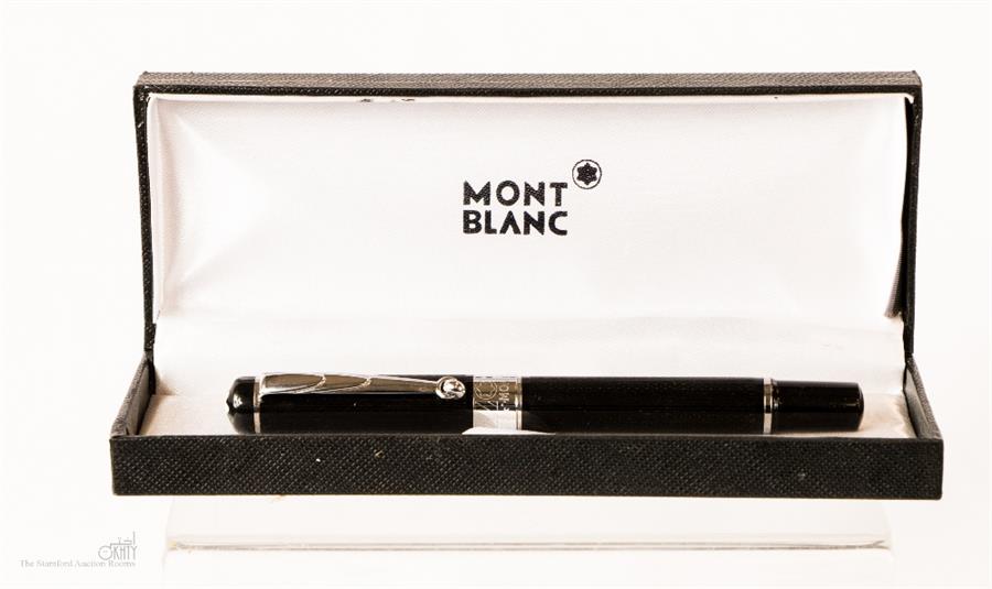 A Mont Blanc style biro in case.