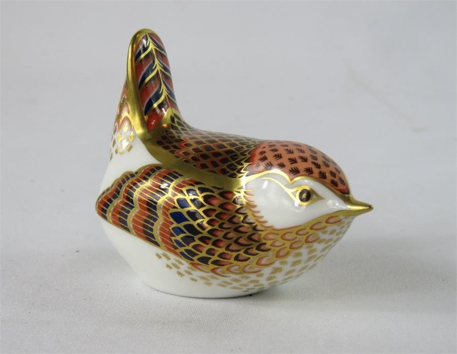 A Crown Derby bird, 6½cm high.