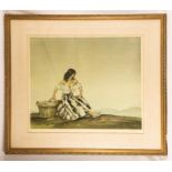 Russell Flint (20th century): Griselda, print, signed by the artist in pencil to margin.