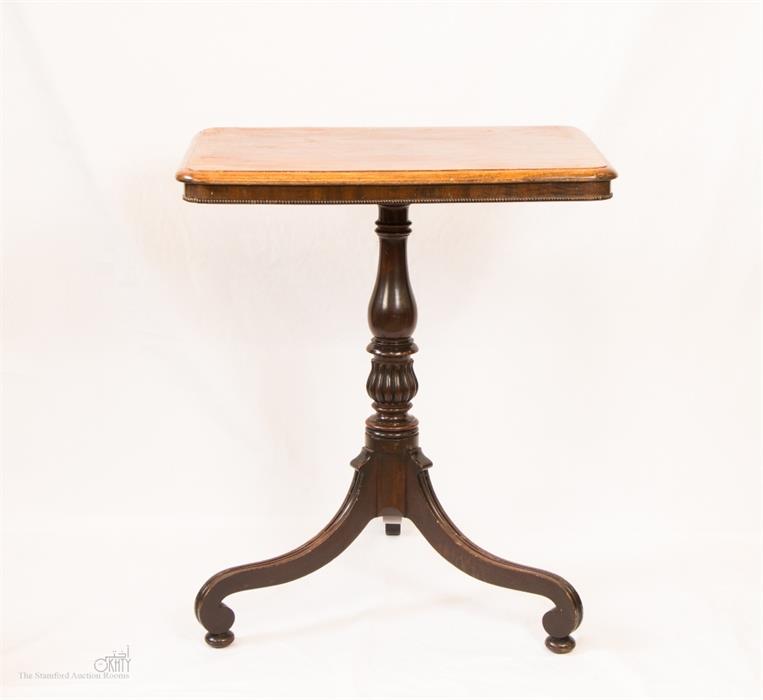 A Gillows period mahogany occasional table, with tripod base, 70 by 61 by 45cm