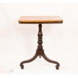 A Gillows period mahogany occasional table, with tripod base, 70 by 61 by 45cm