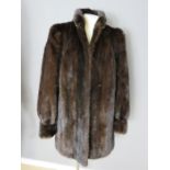 A mink 3/4 length jacket.