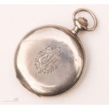 A white metal Zenith pocket watch, with inscription to Flight Sgt. Jones from 1st Egypt Detachment