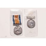 Two WWI British War medals, F40480 E Robson AC2 Royal Naval Air Service, 81494 PTE J Griffiths RAF.