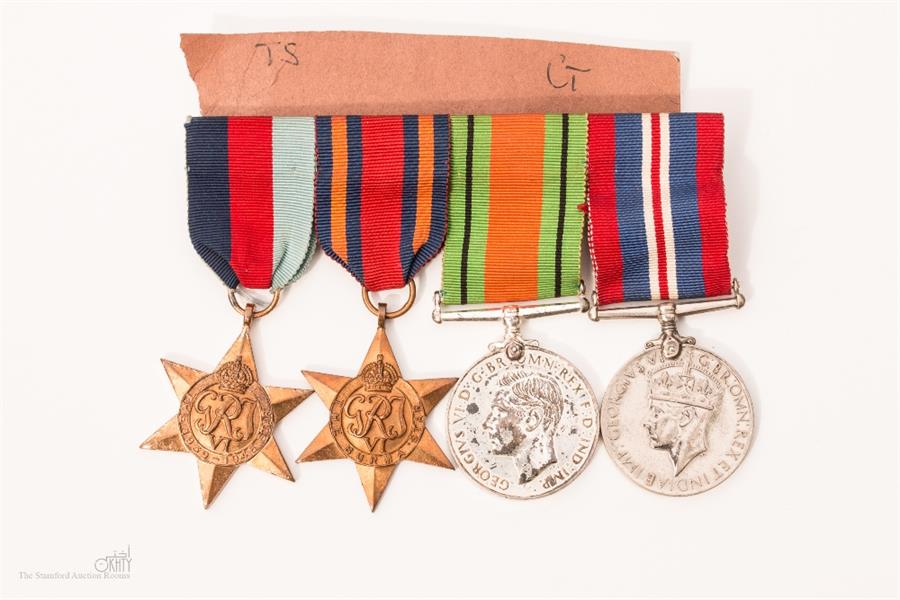 WWII mounted medals Burma Star etc.