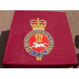 A large Regimental flag.