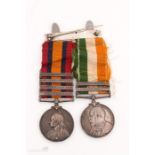 Boer War to include Queen South Africa medal, Relief of Ladysmith, Orange Free State, Tugela