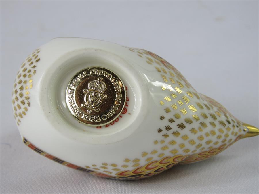 A Crown Derby bird, 6½cm high. - Image 4 of 4