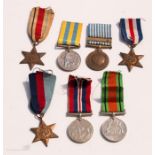 Korea War medal pair to 22194508 PTE D Heaton, WWII stars etc.