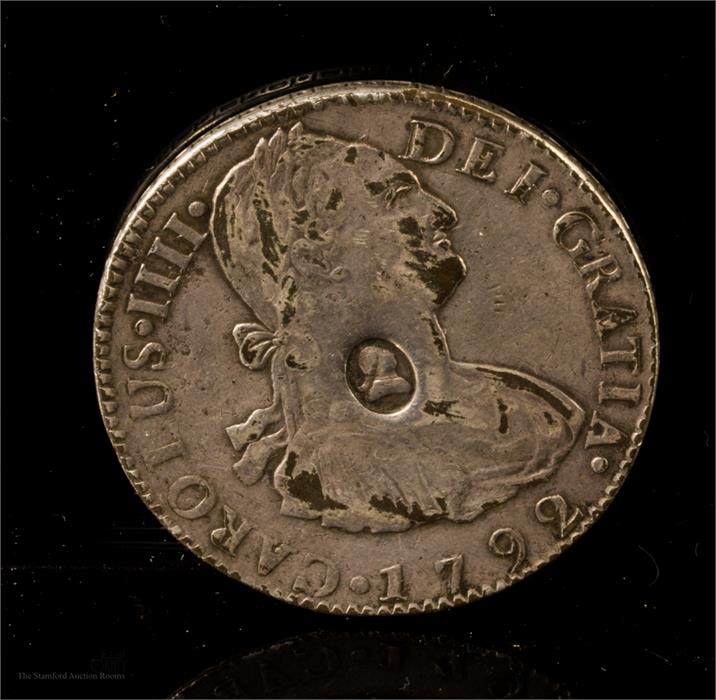 A 1792 Carolus IIII Hispa Ind Rex. - Bild 2 aus 2