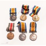 A group of medals to include two war medals to 43654 PTE J Westwell Welsh Regt., M/375573 PTE L