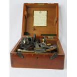 A H Hughes & Son Ltd London Naval sextant in original box.