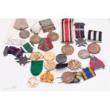 A group of mixed medals to include Geo V Imperial Service medal, Geo V Special Constabulary medal,