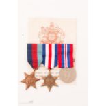 WWII Casualty medal group with slip leading aircraftmen L Scamlon.