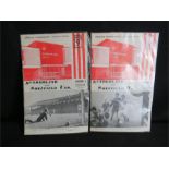 Two official Football programs, Season 1967-68 Sunderland versus Sheffield United Division 1,