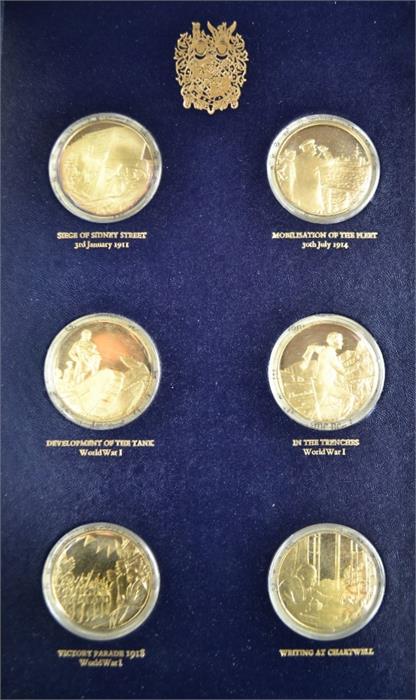 The Churchill Centenary Medals, Trustees Presentation Edition, Minted by John Pinches Medallists - Image 2 of 4
