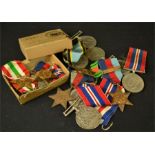 A selection of WW2 medals.