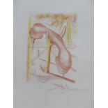 Salvador Dali etching entitled Soft Telephone published by Templeton & Rawlings 1968, authentication