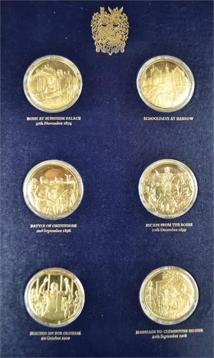 The Churchill Centenary Medals, Trustees Presentation Edition, Minted by John Pinches Medallists