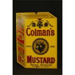 An enamel advertising sign for Coleman's Mustard, 27 by 19½cm.