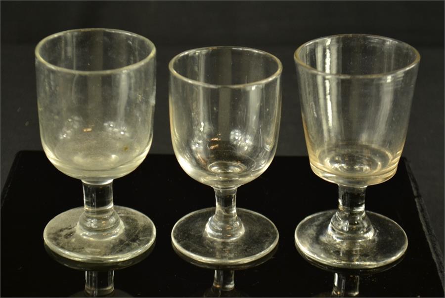 Three small Georgian Glass rummers. - Image 2 of 2