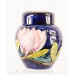 A Moorcroft jar and cover.