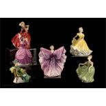 A group of Royal Doulton Ladies, including Isadora HN2938 by Peter A Gee, Michele HN2234, Lady