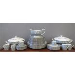 A Wedgwood Moselle dinner service, comprising dinner plates, side plates, two vegetable tureens,