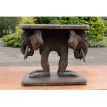 A small table in the form of an elephant.