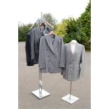 A Stuart University Tailor Cambridge LBD black and white suit 100% pure wool, a Wells of Mayfair