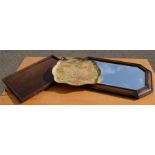 An oak mirror, and two trays.