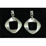 Georg Jensen, a pair of earrings, in the Henning Koppel design, 0.36toz.