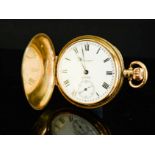 A 9ct gold Waltham pocket watch, USA, Equity, 94.9g total.